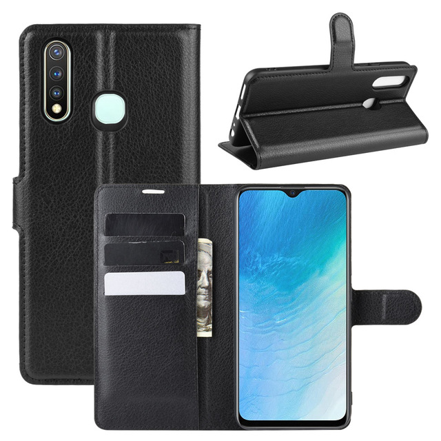 For VIVO U3 Case Leather Back Cover for VIVO Y5S Cover Protective Mobile Cover for VIVO Y19 Phone Case Flip Leather Mobile Case