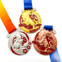 Médailles vierges en aluminium pour sublimation et gravure laser, personnalisables pour le sport, les cadeaux scolaires et de remise de diplôme, commémoratives émaillées et portables