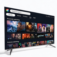 Téléviseur intelligent 4K UHD Google TV 32/43/55/65 pouces sans cadre LED avec télécommande vocale – Vente en gros pour la maison et l'hôtellerie