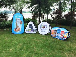 Bannière publicitaire pop-up double face imprimée, pliable, de haute qualité, pour événements en extérieur, modèle QM - Product Image 5