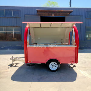 Mini camionnette, chariots à café rapides, chariots à glaces, petite remorque alimentaire avec cuisine complète - Product Image 3