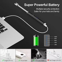 Briquet électrique à Plasma USB Rechargeable, briquet à bougie sans flamme pour barbecue