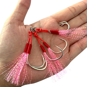 Amo da Pesca a Doppia Piastra in Ferro con Piume, Accessori per Attrezzatura da Pesca - Product Image 4