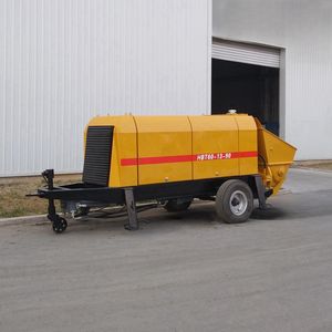 Bomba de Concreto Eléctrica de la Marca JIUHE, Fabricada en China, Modelo HBT80, Bomba de Concreto Portátil Montada en Remolque - Product Image 5