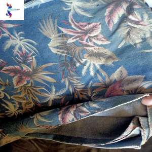 Tissu imprimé en denim de coton, vente en gros, pièces de coupe en denim imprimées de qualité C - Product Image 6