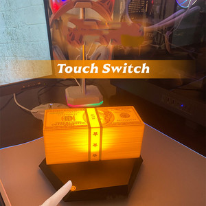 Levitación Magnética Creativa Impresa en 3D 360 °   Lámpara Flotante con Efecto de Dinero, Luz LED de Cambio de Color, Decoración Tecnológica para el Hogar - Product Image 3