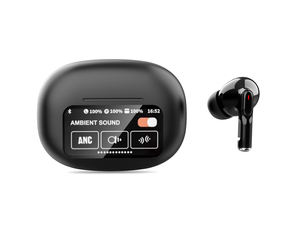 Tai nghe không dây A9 Plus ANC + enc Màn hình hiển thị kỹ thuật số tai nghe chơi game không dây điều khiển cảm ứng màn hình LED thông qua CE ROHS - Product Image 2