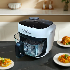 Freidora de Aire de <span class=keywords><strong>Vapor</strong></span> de 7L, Horno Tostador Eléctrico Cuadrado Elegante, Cocina de Comida Rápida con Gran Volumen para Uso Doméstico con Certificación CB - Product Image 2