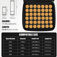 Boîte de rangement pour munitions de calibre 56, compatible avec les calibres 12GA, 20GA, 16GA, 10GA, 8GA, boîte de rangement pour cartouches, pochette pour munitions de 9 mm