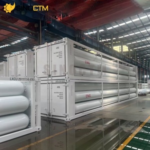 Conteneur de stockage de gaz naturel comprimé (GNC) haute pression à 8, <span class=keywords><strong>9</strong></span>, 10, 11, 12, 14 cylindres, sur skid, 40HQ, 25 MPa, capacité 39,2 m³ - Product Image 6