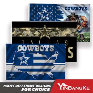 Hai Mặt In Tùy Chỉnh 3X5FT NFL Cờ Đội Cowboys Bóng Đá Cờ Với Nhiều Thiết Kế Dallas Cowboys Cờ - Product Image 5
