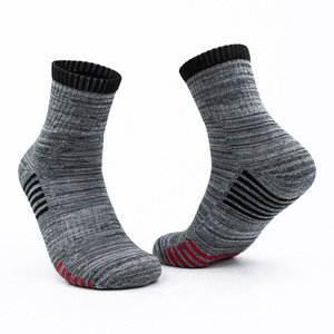 Chaussettes <span class=keywords><strong>de</strong></span> basketball pour hommes, pour entraînement <span class=keywords><strong>de</strong></span> <span class=keywords><strong>combat</strong></span>, course à pied et sport, à tube haut, avec amorti en tissu éponge épais, Super Elite, résistantes à l'usure, Nouveau logo 2026 - Product Image 2