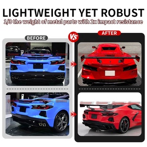 สำหรับเชฟโรเลต คอร์เวทท์ Z06 C8 อัพเกรดเป็นสปอยเลอร์หลังคาร์บอนไฟเบอร์แห้งสไตล์ Ver พร้อมชุดแต่งแอโร อัพเกรด ขายส่ง - Product Image 3