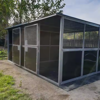 Australischer Standard Leichtbau-Stahl Pferdestall-Frontpaneele Dach Maßgefertigt Umweltfreundlich Baustellentauglich