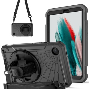 Étui de protection hybride robuste arc-en-ciel pour tablette Samsung Galaxy Tab A9 Plus avec support rotatif à 360° et dragonne antichoc - Product Image 4