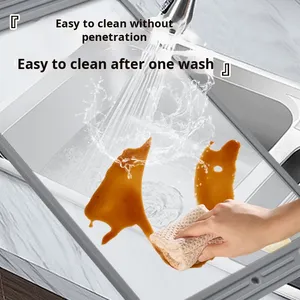 Tabla de cortar de vidrio templado multiusos bandeja anticorte resistente a los arañazos fácil de limpiar sin molde plato de cena bloque de cortar <span class=keywords><strong>queso</strong></span> - Product Image 4