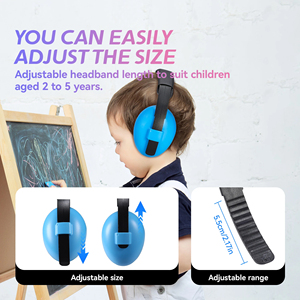 Protège-oreilles DIY pour enfants autistes Protection auditive pour bébés Cache-oreilles passifs <span class=keywords><strong>Casque</strong></span> de sécurité avec réduction du bruit - Product Image 5