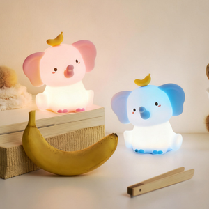 Soft Silicone <b>Elephant</b> Cute Night Light Tap Control Modern Design LED Room <b>Decoration</b> Bedroom Lamp For Kids Sleeping - Product Image 1