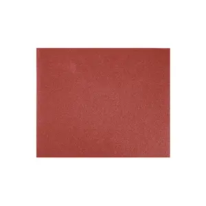 PAQUETE de 25 Hojas de Papel de Lija Rojo, Grano 120, Óxido de Aluminio, TRUPER - Product Image 1