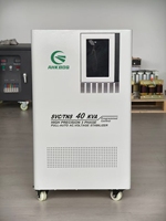 Régulateur de tension automatique 380V AVR 20kVA Triphasé Affichage LCD Haute Efficacité Stabilisateur en Cuivre 50/60Hz