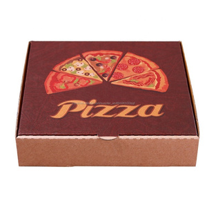 Venta al por mayor de <span class=keywords><strong>la</strong></span> fábrica tomar corrugado Kraft papel barato de papel de <span class=keywords><strong>la</strong></span> caja de Pizza. - Product Image 2