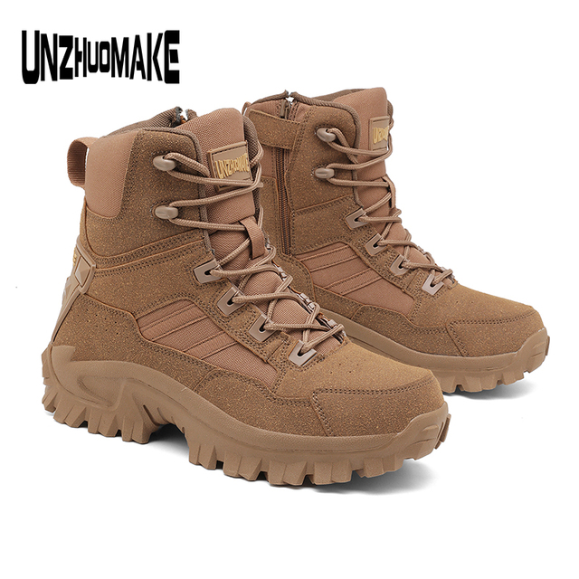 Wholesale Men's Fashionable Sports Hiking   Waterproof Outsole Lightweight Wear-resistant Rubber Upper