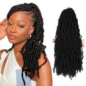 Tresses de cheveux en crochet blond naturel 14 18 24 pouces pour femmes Déesse <span class=keywords><strong>Nu</strong></span> Locs Locs souples Faux locs synthétiques Extensions de cheveux au crochet - Product Image 4