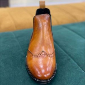 Customizable Genuine Leather Anti-Puncture Anti-Slip Autumn <b>Light</b> Handmade Men's Shoes Latest 2026 - Product Image 1