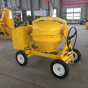 Bétonnière portative à tambour inclinable de 500 L, moteur diesel refroidi par eau, 4 roues, Cm500-4D - Product Image 6