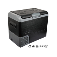Congélateur-réfrigérateur portable horizontal pour voiture 48L, directement de l'usine, DC 12V/24V, éclairage LED