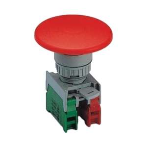 Interruptor de Botón de Palma Industrial de Control, Accionado con el Pie, Tipo Hongo, IP65, Plástico, 6A, 1NO/1NC - Product Image 2