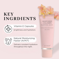 Masque de nuit coréen raffermissant et hydratant au collagène et à la vitamine E, gel hydratant pour le visage, crème de nuit pour le visage