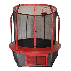 Trampolín <span class=keywords><strong>de</strong></span> 14 pies para niños y adultos al aire libre con aro <span class=keywords><strong>de</strong></span> baloncesto y red <span class=keywords><strong>de</strong></span> trampolín-Aprobación ASTM <span class=keywords><strong>de</strong></span> <span class=keywords><strong>Tranpolin</strong></span> - Product Image 5