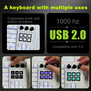 Có dây cơ khí Bàn phím văn phòng K1 pro-argb ánh sáng, Macro LCD phím, Gasket thiết kế-cho ai-powered không gian làm việc, OEM sẵn sàng - Product Image 4