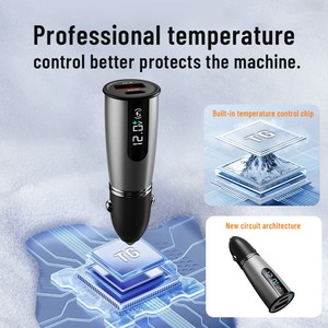 Caricabatterie per Auto 51W 12V Durevole, Caricatore per Cellulari e Dispositivi Multipli, Nuova Tecnologia per una Ricarica Più Veloce e Sicura - Product Image 5