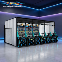 S.Q.F Stand de tir commercial en conteneur multi-stations avec simulateur de munitions réelles, son de recul réaliste et fonctionnement à monnayeur à durée limitée