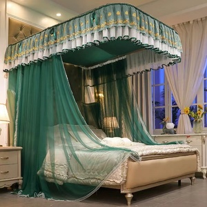 Tiktok New Style Bettnetz U-förmiges Schienen bett Haushalt Prinzessin Dekoration Queen-Size-Bett Moskito netz - Product Image 6