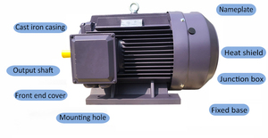 웨그 전기 모터 15Kw 15000W 20Hp 20 마프 3 상 Ac 비동기 전기 웨그 유도 모터 - Product Image 4