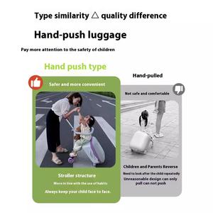 Sports de plein air et divertissements Valise à roulettes pour bébés garçons et filles Montable Paresseux Marche Valise à bagages - Product Image 3