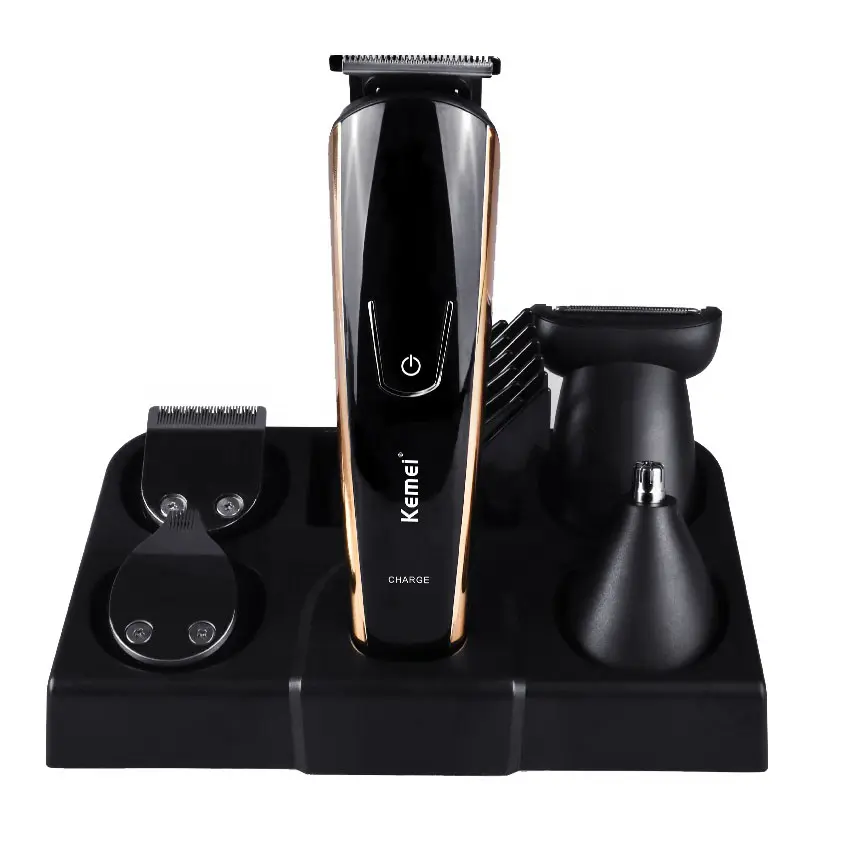 KM-526 Kemei 5 in 1 Electric Hair Clipper Nose and Ear Hair Trimmer Set for Man Multi-head Hair Clipper