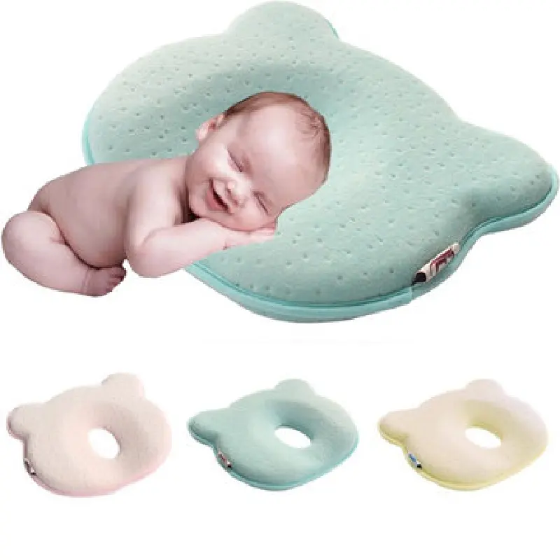 Memory Foam Baby Pillows Breathable Baby Shaping Pillows to Prevent Flat Head Ergonomic Newborns Pillow for 0~12M