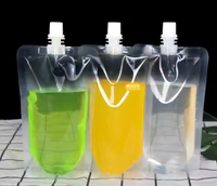 Sachets en plastique personnalisables sacs en vrac réutilisables pour liquides sacs de jus de fruits transparents anti-fuite pour boissons, y compris la bière