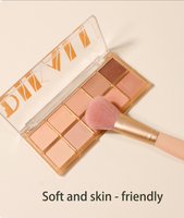 Ensemble de 5 pinceaux de maquillage imperméables longue durée, simples et élégants, adaptés aux peaux sensibles, poils synthétiques super doux, mini pinceaux pour le visage et les lèvres