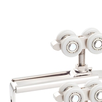 VI-M-402 Roulettes de porte coulissante silencieuses robustes, ensemble de roulettes suspendues
