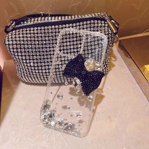 Luxe Diamant Arc Strass Paillettes De Protection Couverture Cellulaire Téléphone étui pour iphone 15 14 12 11 pro max Samsung S24 S23 S22 - Product Image 5