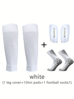 3 pièces/ensemble ODM/OEM conception d'arc anti-collision absorption des chocs manchons de jambe de mollet protège-tibias chaussettes de football à compression de mollet