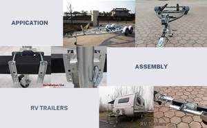 Rueda de Repuesto Sólida de 6 Pulgadas con Soporte Giratorio para Caravana y Remolque - Product Image 6