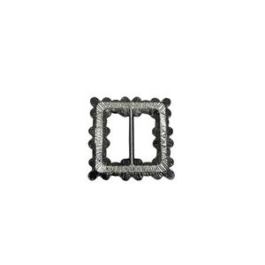 Fabrikdirektverkauf quadratische Strassbandschnalle benutzerdefinierte dekorative Kristallschnallen verstellbare Tasche Metallschnalle für Damen