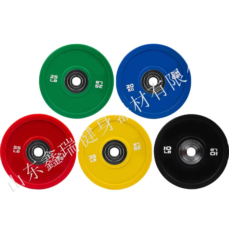Fitness Bumper Discs Weight Barbell Plate Fitness Accessories Gym Bumper Rubber Weight Plate