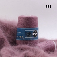 COOMAMUU Plüschiges Edles Nerz-Kaschmir-Garn 100G Spulen für Handstrickerei Damen Pullover Strickjacke Extra Weich Flauschig Warm